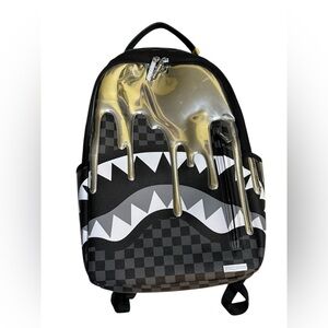 Sprayground sliver Drip Checkered Backpack